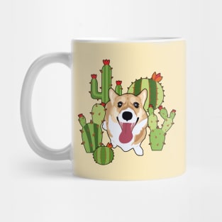 Cacti Corgi Mug